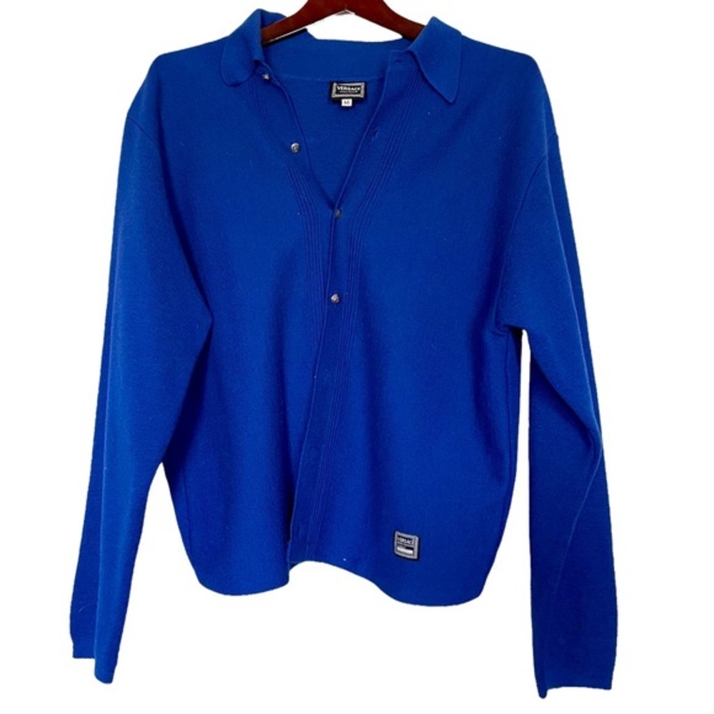 Vintage Versace Jeans Couture Blue Cardigan